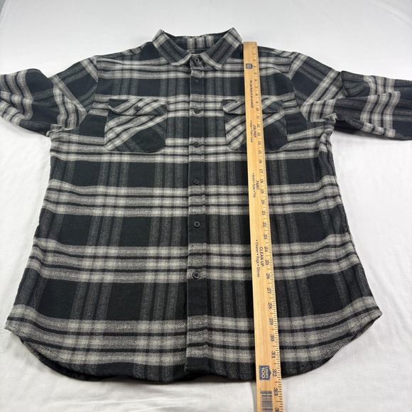 Brixton Flannel Shirt Mens 2XL Lot Of 2 Blue Gray Bowery Long Sleeve Heavy - Picture 13 of 16